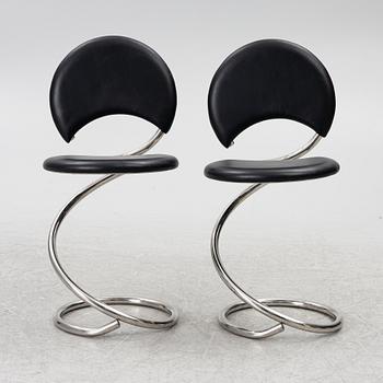 Poul Henningsen, a pair of 'Snake' chairs, Denmark.