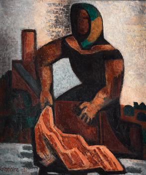 Marcel Gromaire, "Lavandiére".