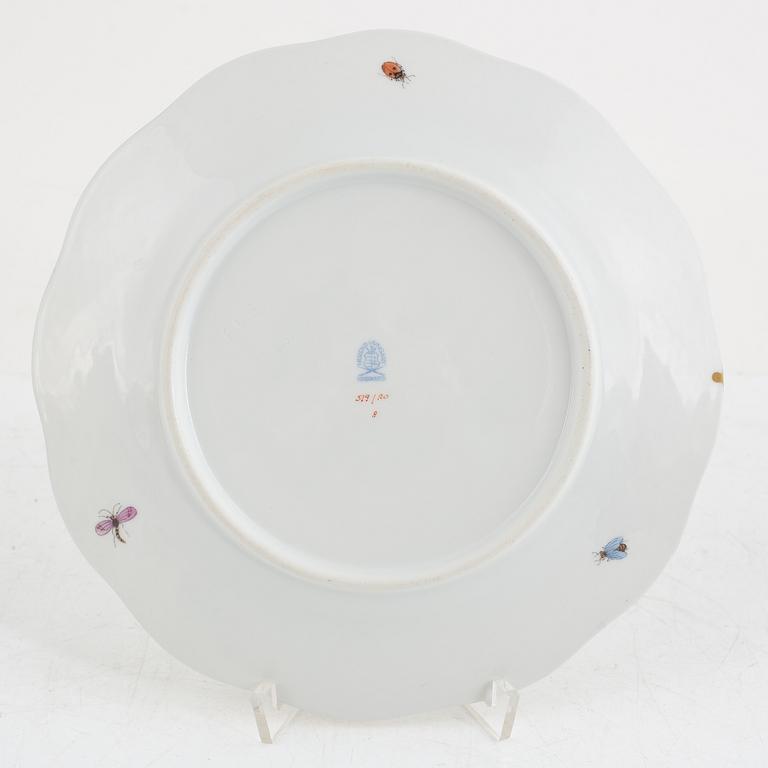 Side plates, 12 pcs, porcelain, "Rothschild Birds", Herend, Hungary.