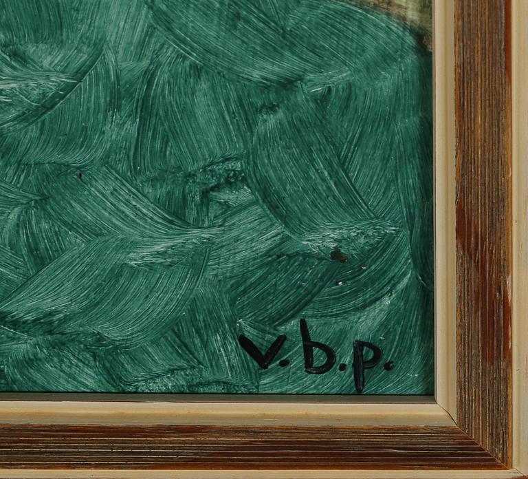 VILHELM BJERKE-PETERSEN, olja på pannå, signerad.