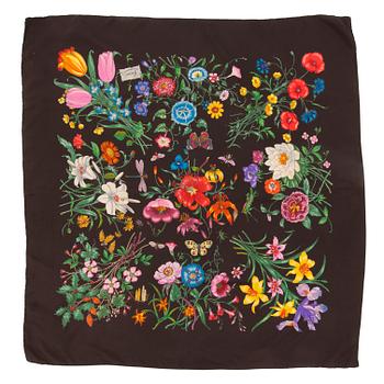 740. GUCCI, a silk scarf, "Flora".