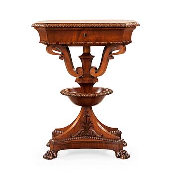 A Swedish Empire mahogny table.