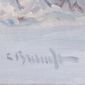 CARL BRANDT, olja på duk. Signerad.