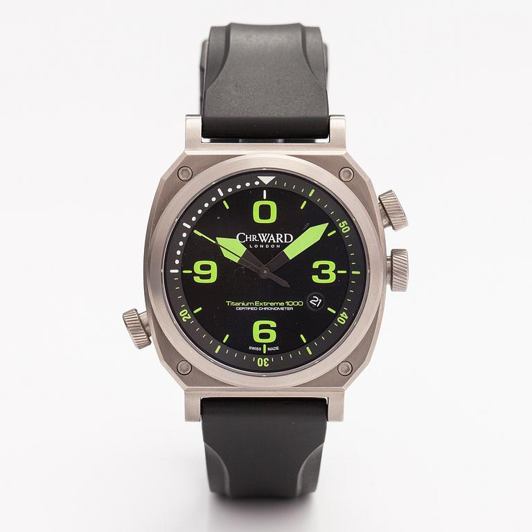 CHRISTOPHER WARD, C11, Titanium Extreme 1000, chronometer, wristwatch, 42 mm.