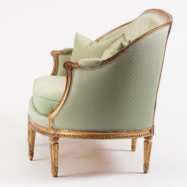 A Louis XVI canape en corbeille by François (II) Foliot (maître in Paris 1773-ca.1839).