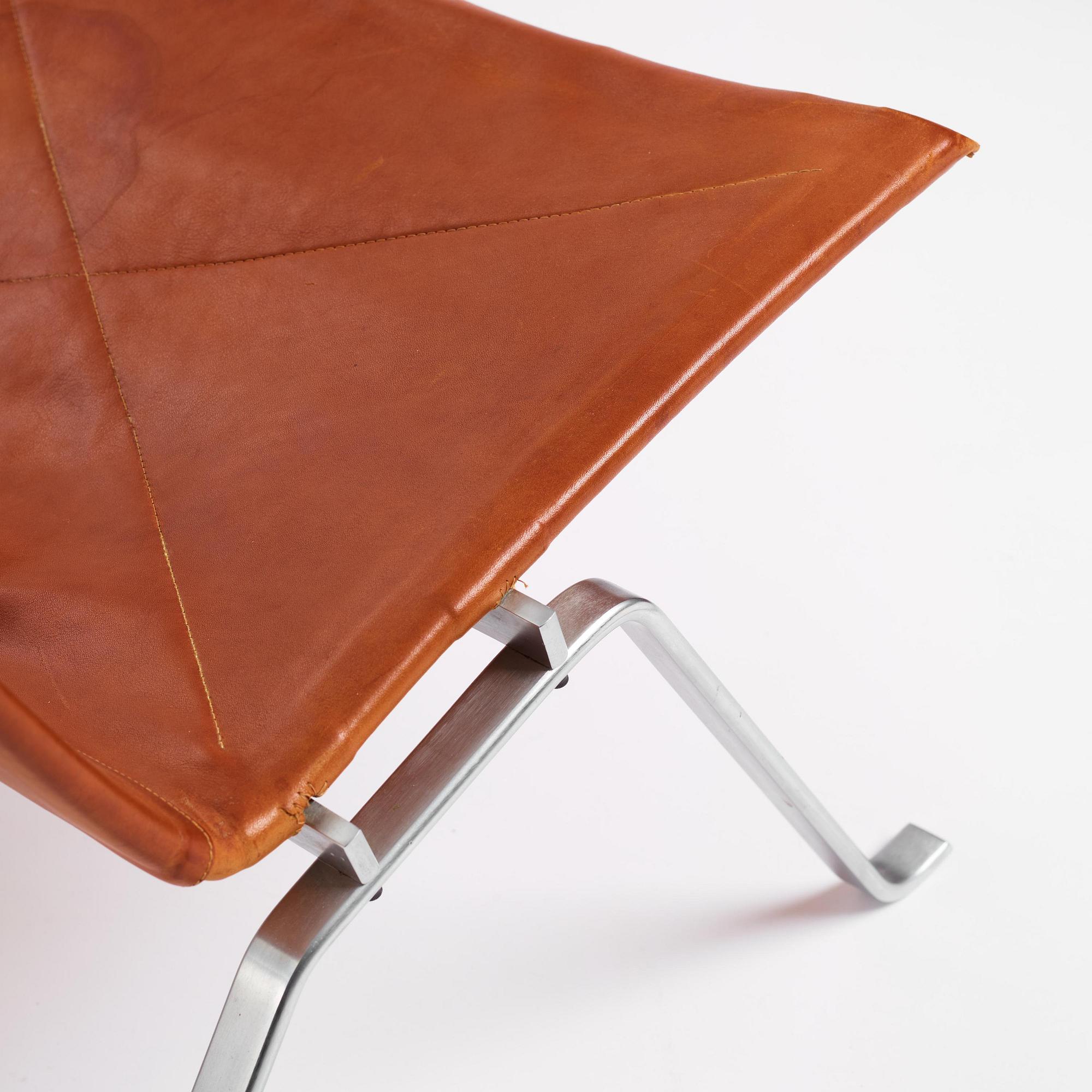Poul Kjaerholm, a pair of "PK22" easy chairs, E. Kold Christensen, Denmark.