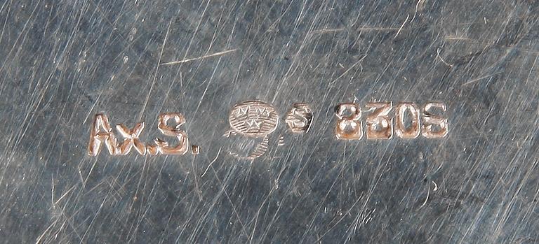 KAFFESERVIS, 3 delar, silver, 1900-tal. Tot vikt  ca 850 gram.