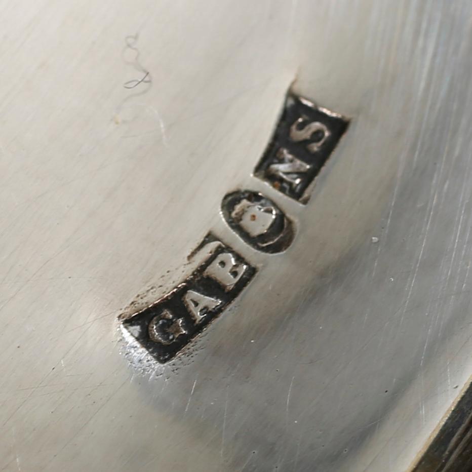 A drinking horn with epns mounting, GAB, Stockholm, late 19th century.