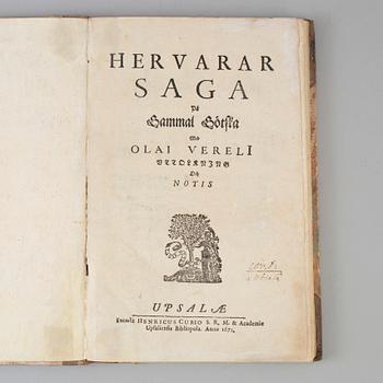 BOK, Hervarar saga, Uppsala, 1672.