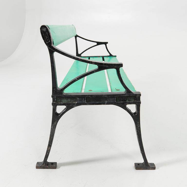 Garden bench, "Tessin", Tierp, Nola Stockholm, 20th century.