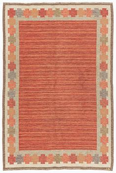 Ingegerd Silow, matta, röllakan, signerad IS, 240 x 159 cm.