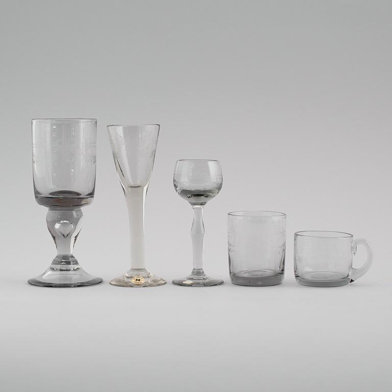 SERVISGLAS, 32 delar, "Antik", Reijmyre.