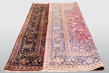 A carpet, Old silk, Kashan, ca 200 x 128 cm.