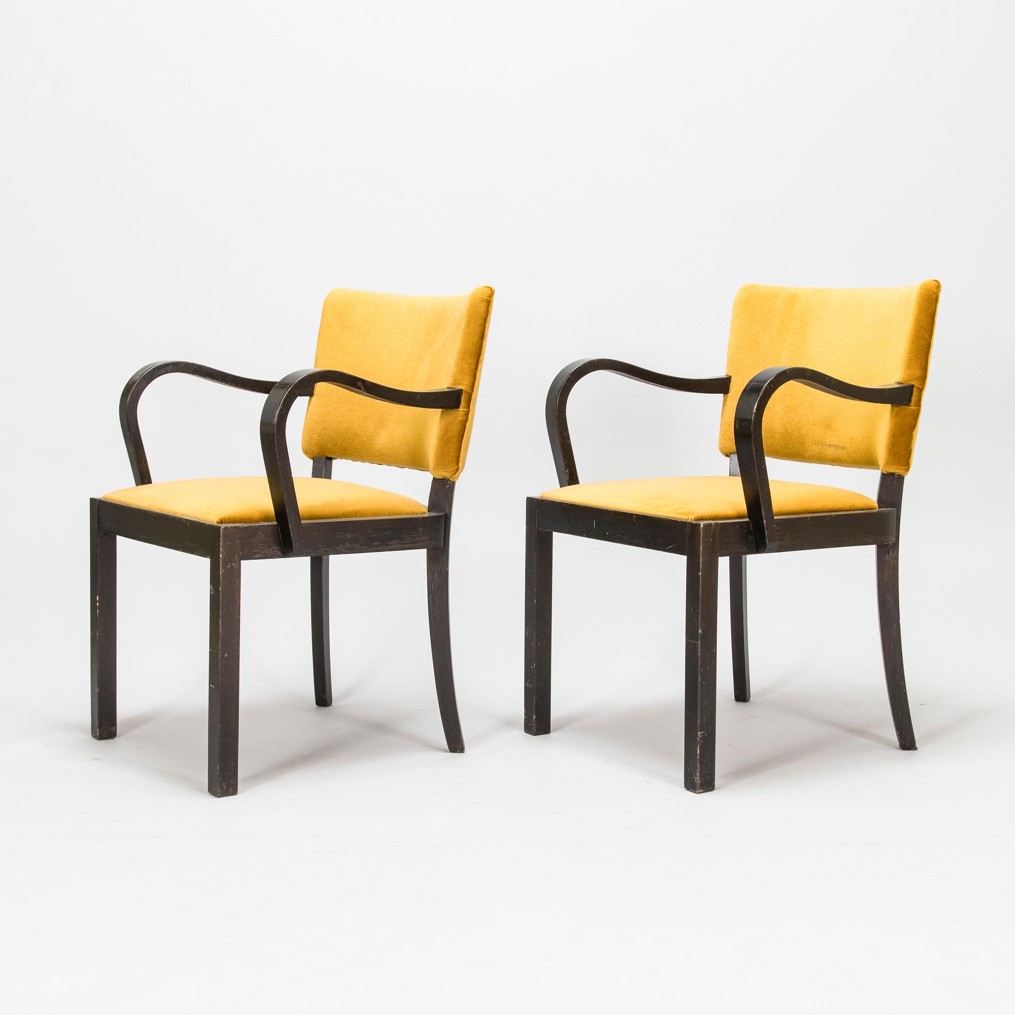 Maija Heikinheimo, a pair of armchairs model no 279 Asko 1930s.
