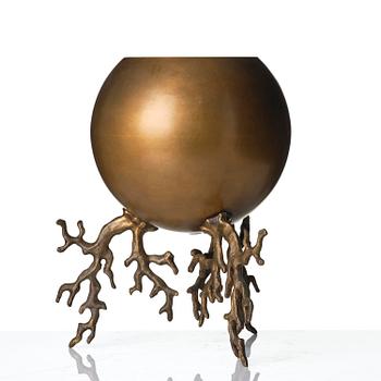 Hervé van der Straeten, "Coupe Boule", urna, patinerad brons, 2000-tal.