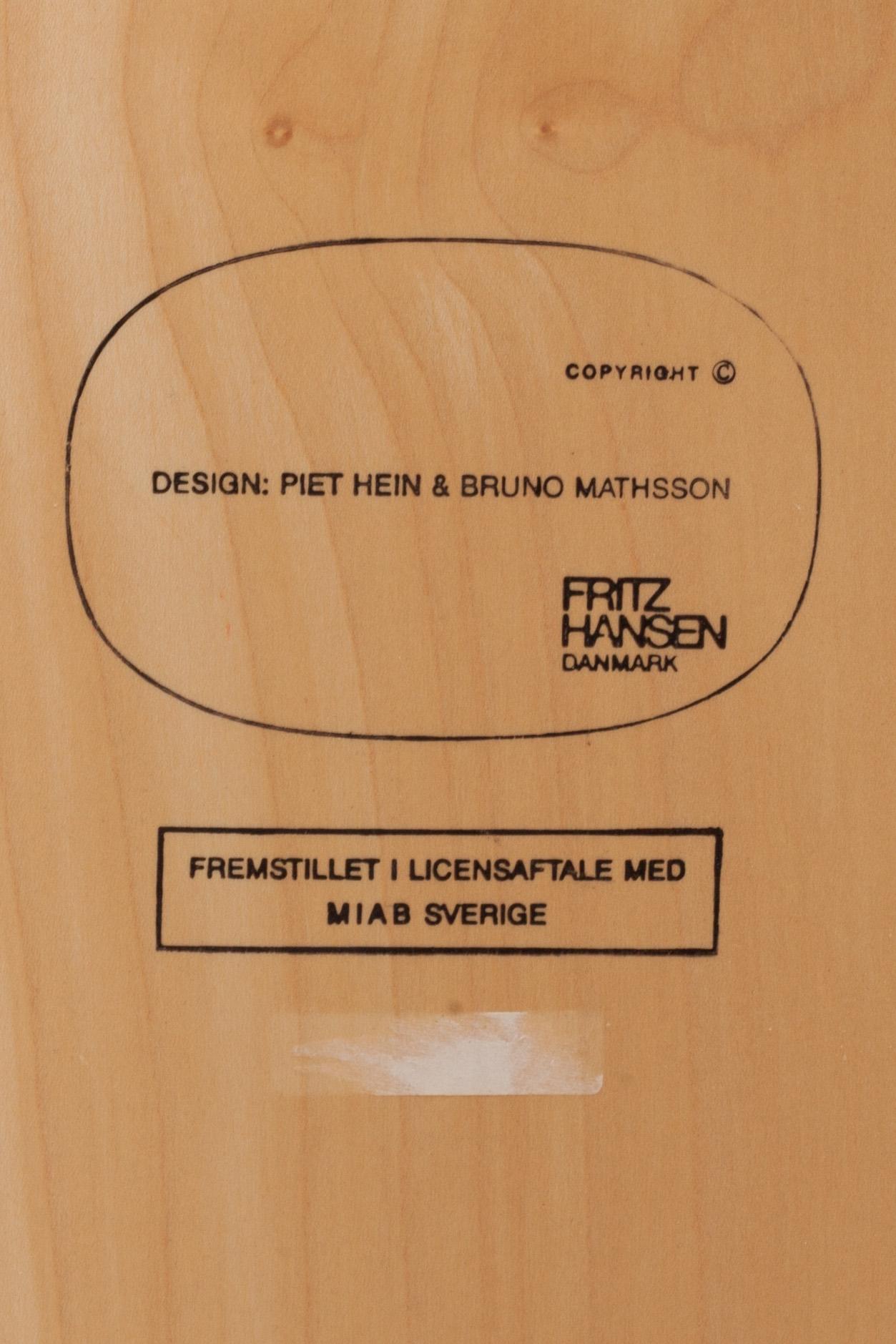 BORD, "Superellips", Bruno Mathsson och Piet Hein för Fritz Hansen.