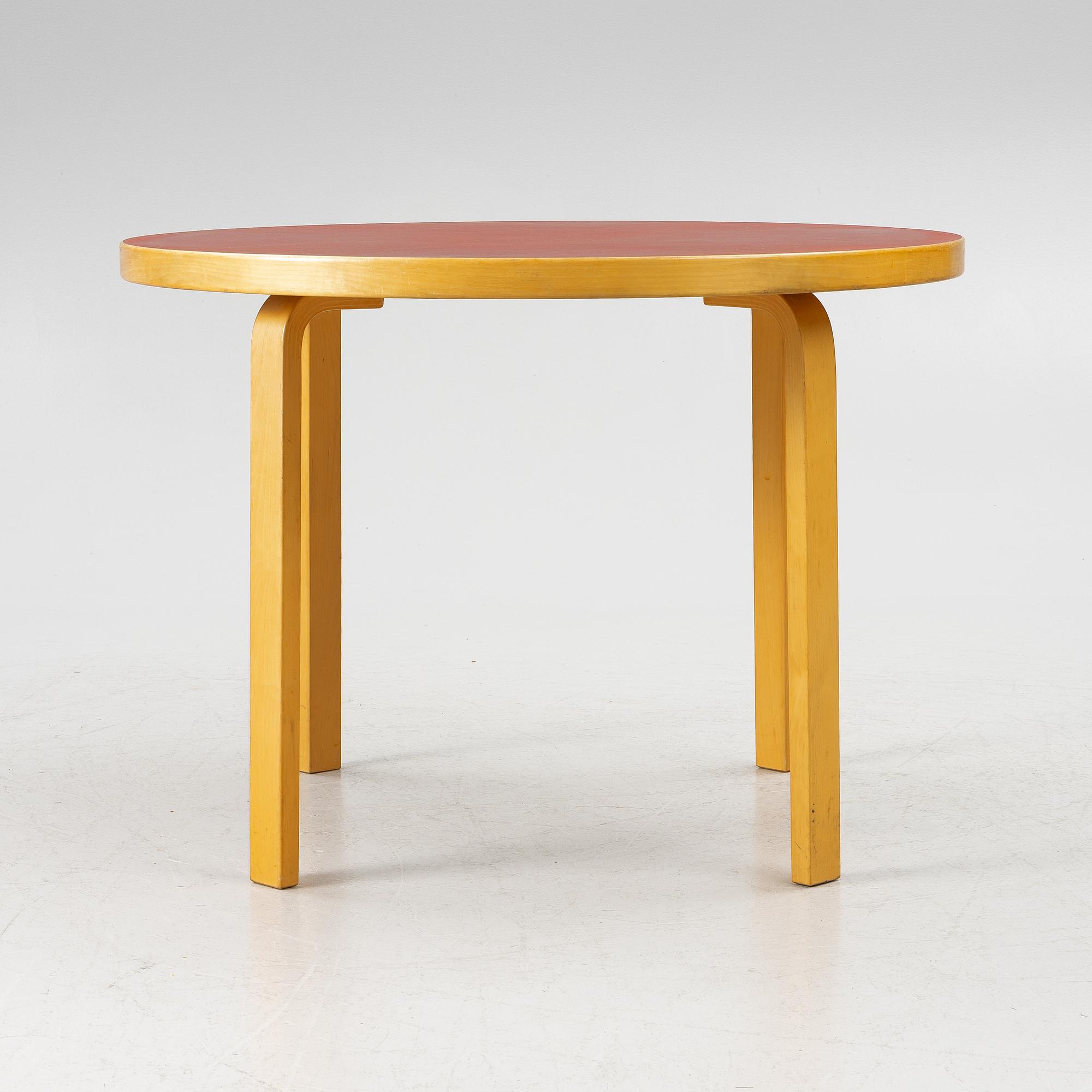 Alvar Aalto, table, 90A, Artek, Finland, contemporary production.
