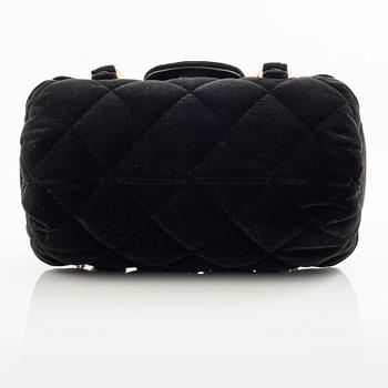 Chanel, A Black velvet Bag.