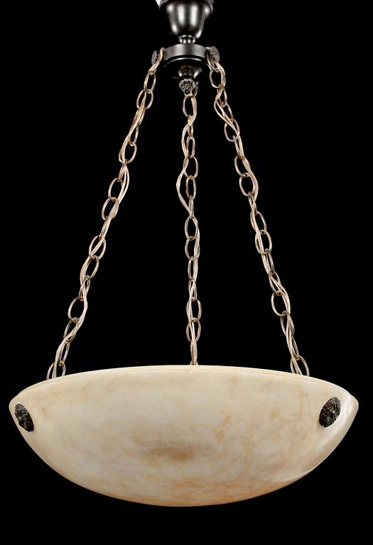 TAKLAMPA, 1900-talets första hälft. Höjd 71 cm.