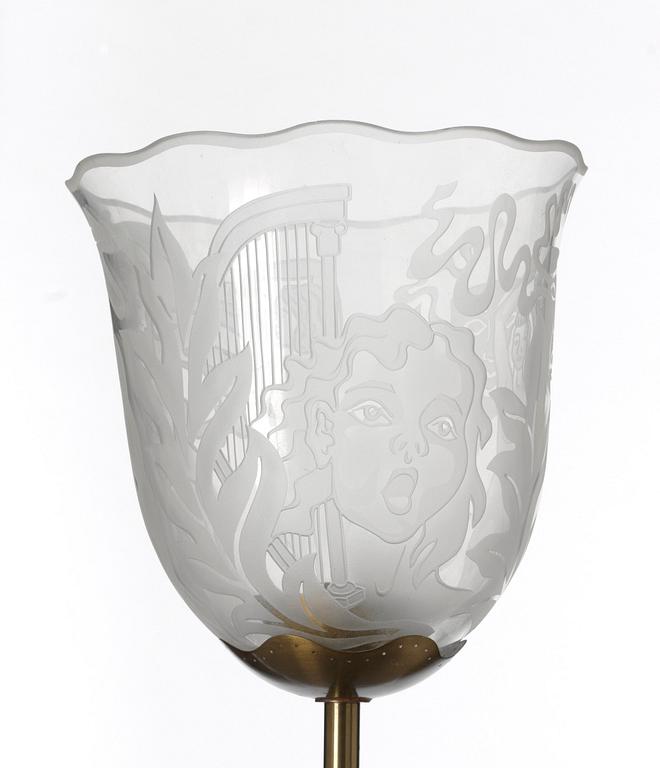 GOLVLAMPA, Glössner & Co, Stockholm 1940-tal.