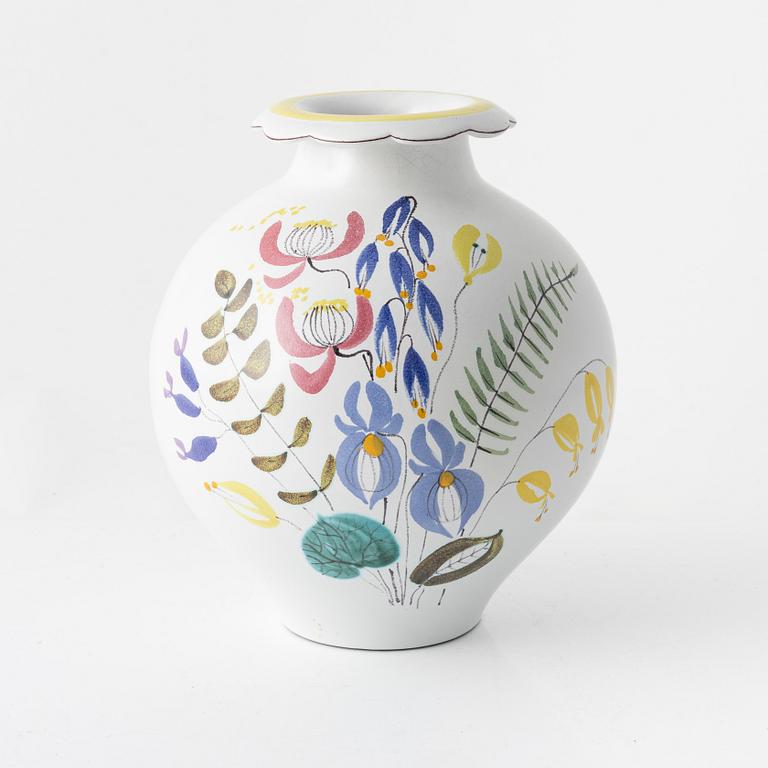 Stig Lindberg, an earthenware vase, Gustavsberg, Sweden.