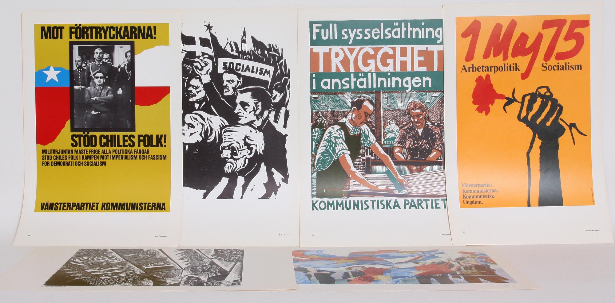 PARTI GRAFISKA BLAD, "Bilder för socialism" och "Le Sifflet".