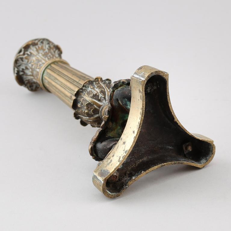 LJUSSTAKE, brons, senempire, 1800-talets första hälft.