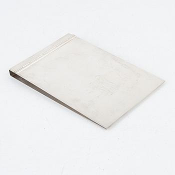 Wiwen Nilsson, a sterling silver cover to a note book, Lund, Sweden, 1949.