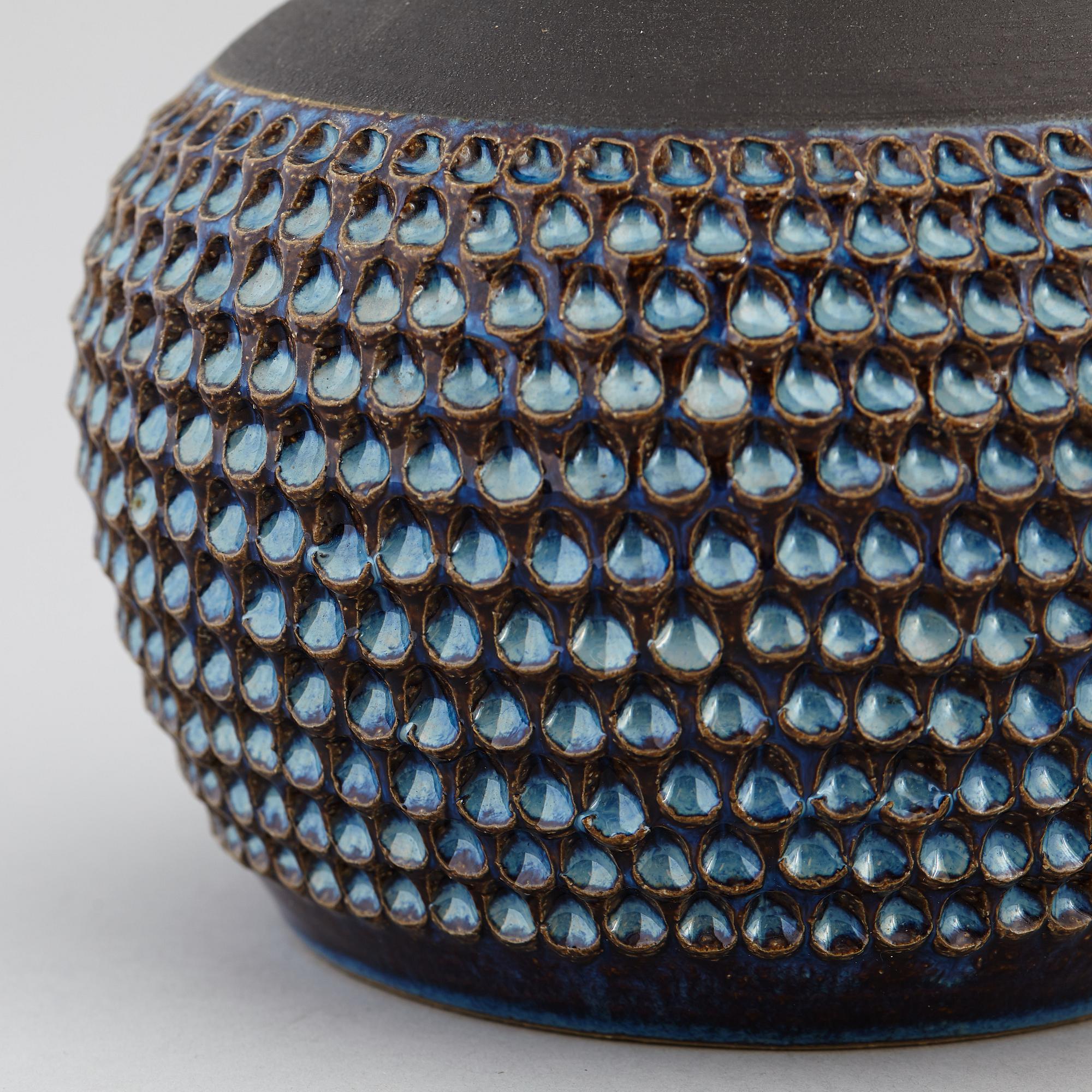 EINAR JOHANSEN, bordslampa, keramik,  Söholm stentöj, Bornholm, Danmark, 1900-talets andra hälft.