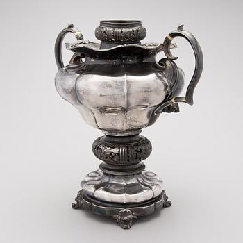 SAMOVAR, silver, Adolf Speer, St.Petersburg 1845.