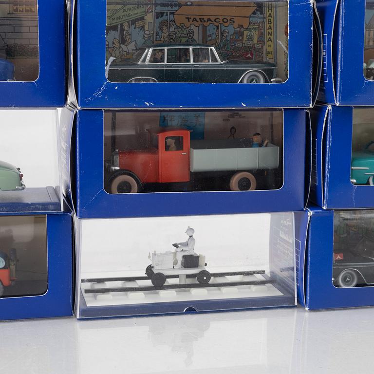 Model cars, 40 pcs, Tintin, Hergé-Moulinsart.