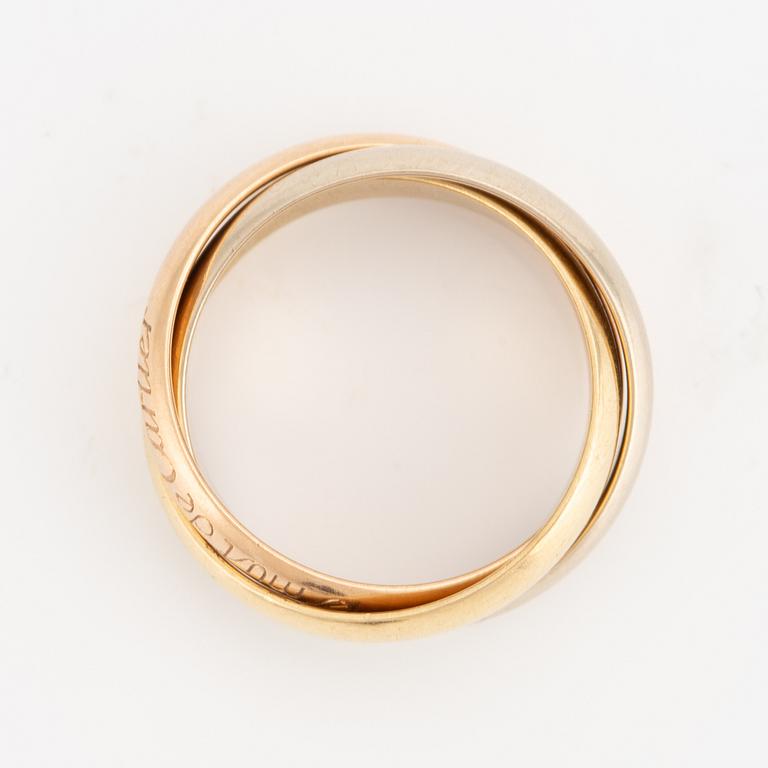 Cartier, ring, "Trinity", 18K gold in three colours.