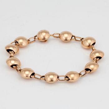 A gold bracelet made by Sven-Erik Högberg, Gothenburg 1965.