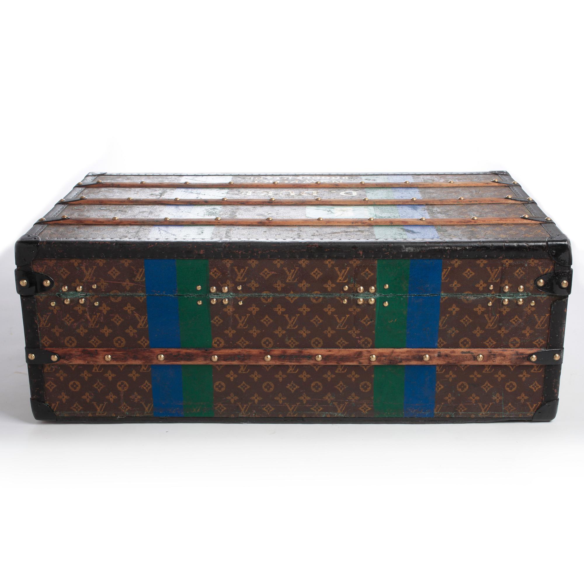 LOUIS VUITTON, a Monogram canvas trunk, early 20th century.
