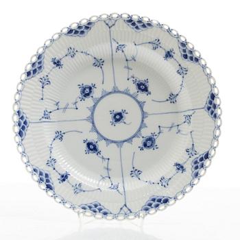 Royal Copenhagen, 14 'Blue Fluted Full Lace' tableware pieces, Denmark, 1960-73.
