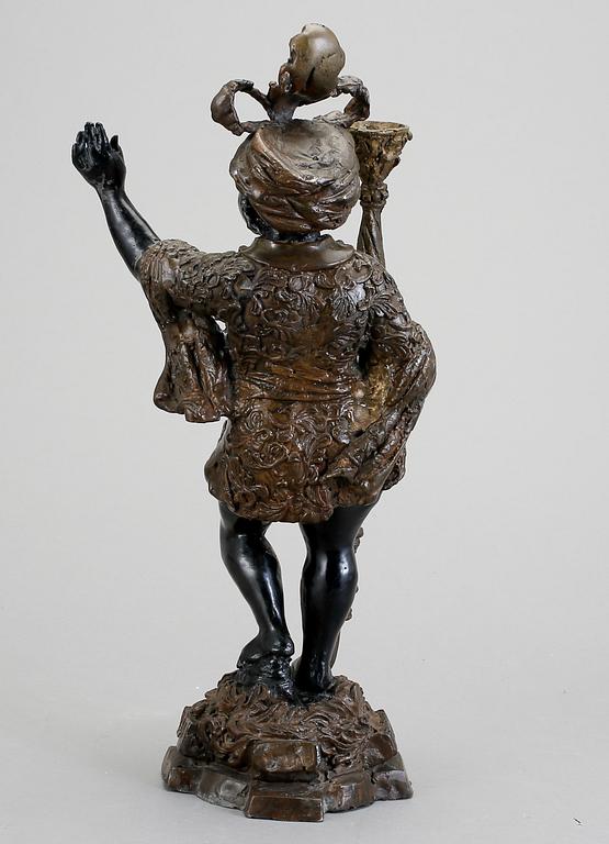 LJUSSTAKE, gjutjärn, 1800-tal.