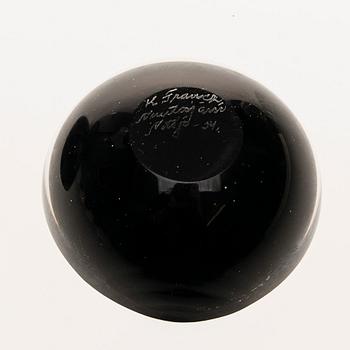 SKÅLAR, glas, 5 st, Kaj Franck, Nuutajärvi/Notsjö, signerade och daterade. 1950-tal.