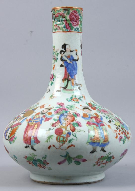 URNA samt BOJAN, porslin, Kina, 1800/1900-tal.