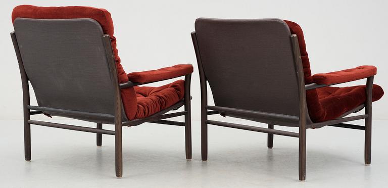 FÅTÖLJER, ett par, Dux, 1900-talets andra hälft.