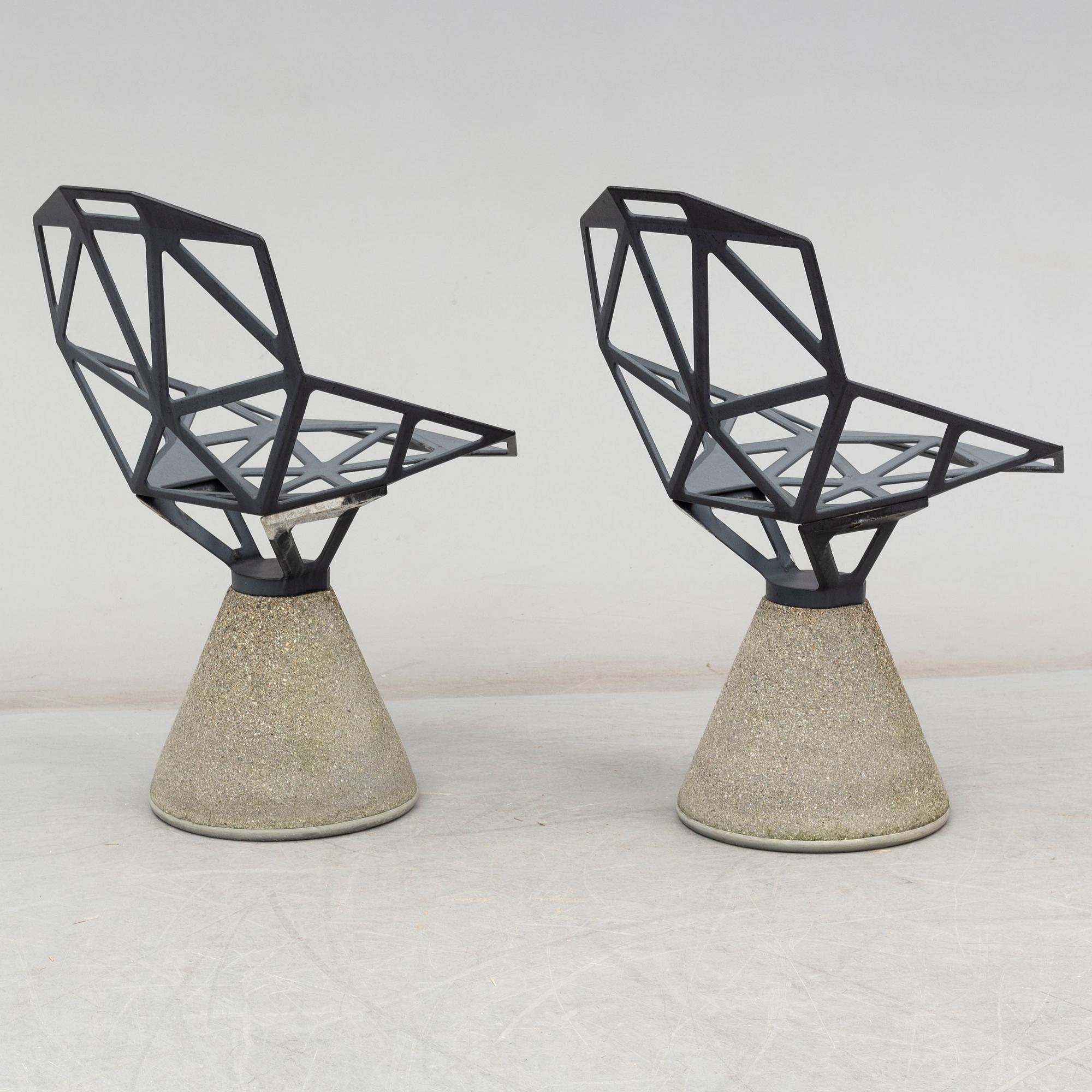 KONSTANTIN GRCIC, trädgårdsstolar, 2 stycken, "Chair One B", Magis, Italien, 2000-tal.