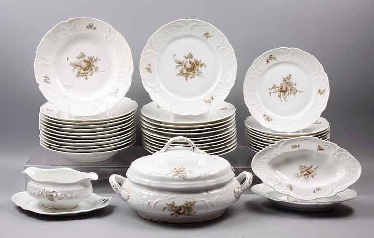 MATSERVIS, 55 delar, porslin, "Sanssouci", Rosenthal, 1900-tal.