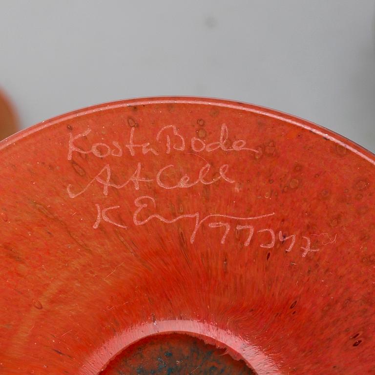 KJELL ENGMAN, vinglas 6 st samt 1 karaff, glas Kosta Boda.