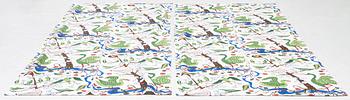 Josef Frank, curtains, a pair, "Green Birds", Svenskt Tenn.