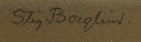 STIG BORGLIND, etsning. Sign.
