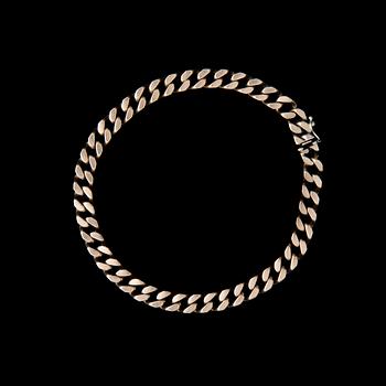 ARMKED, 14K guld, panssarked. Vikt ca 26,9 g.