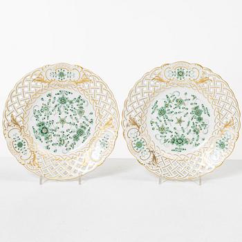 Meissen, servisdelar, 5 delar, tidigt 1900-tal.