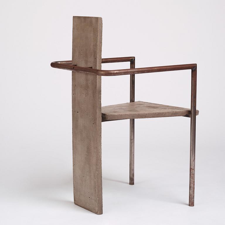 Jonas Bohlin, "Concrete", karmstol, ed. 35/100, Källemo, Värnamo 1981.