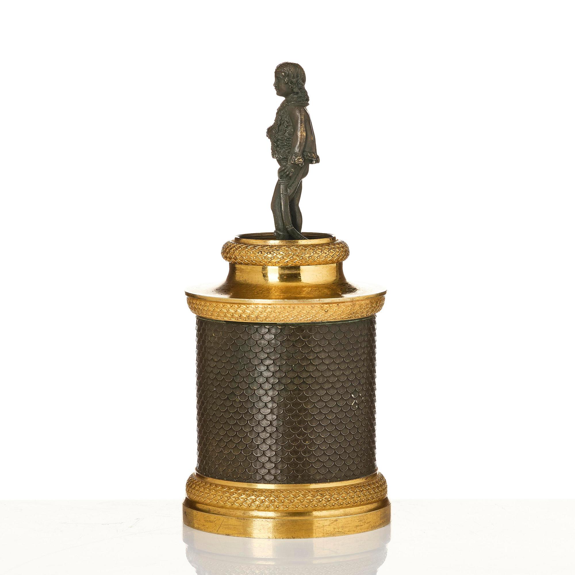 Reseljusstake med skrivutensilier, Frankrike, 1800-talets början, Empire.