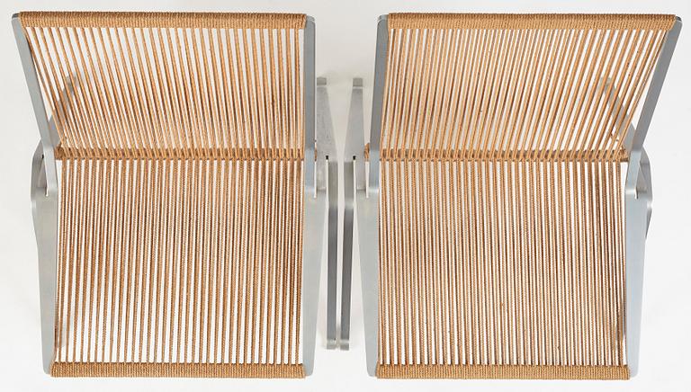 Poul Kjaerholm, a pair of 'PK 25' easy chairs, 'The Element Chair', edition E Kold Christensen, Denmark ca 1962.