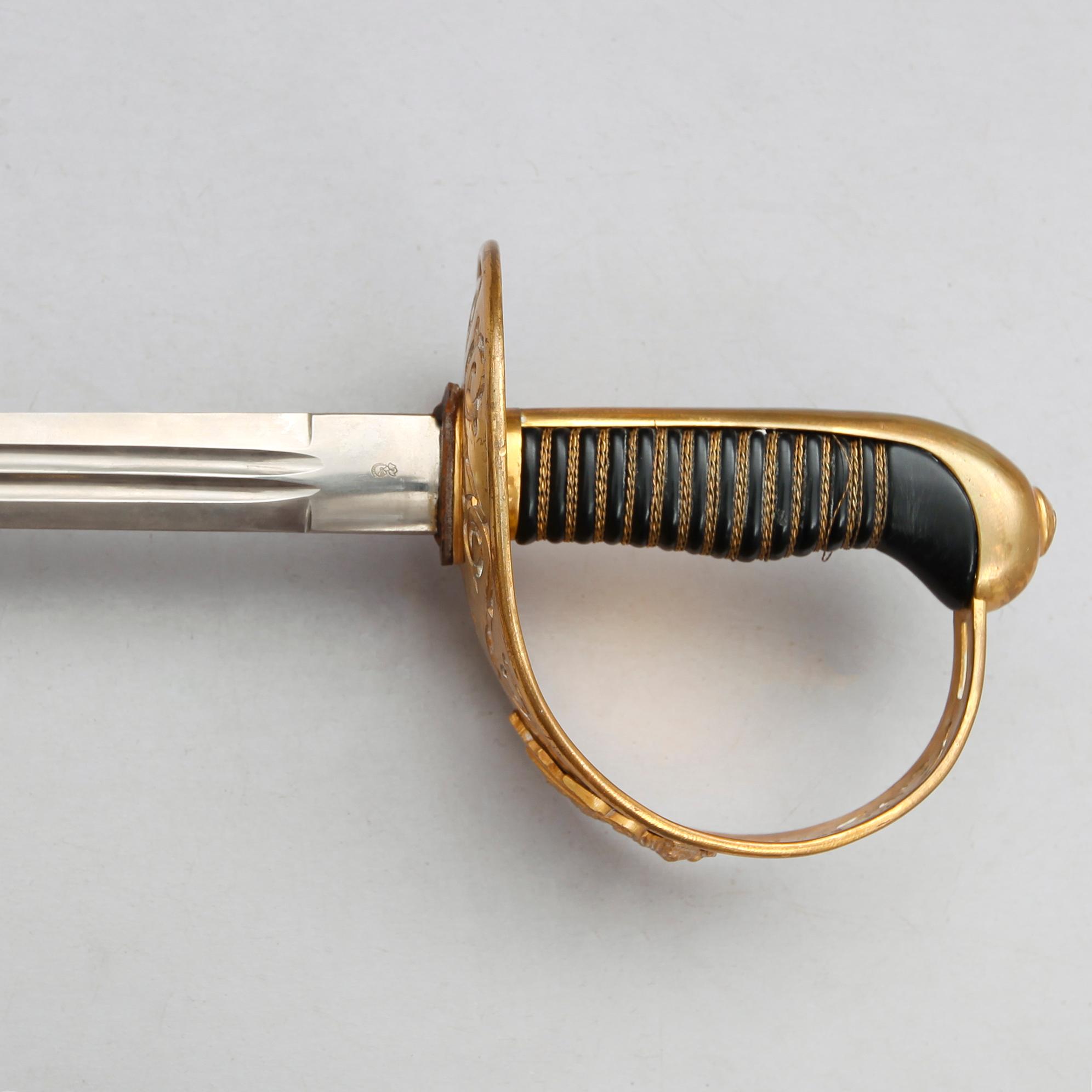 PALLASCH, m/1893 för officer vid Kavalleriet.